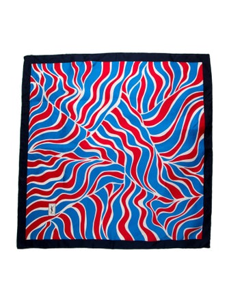 Yves Saint Laurent Silk Printed Scarf