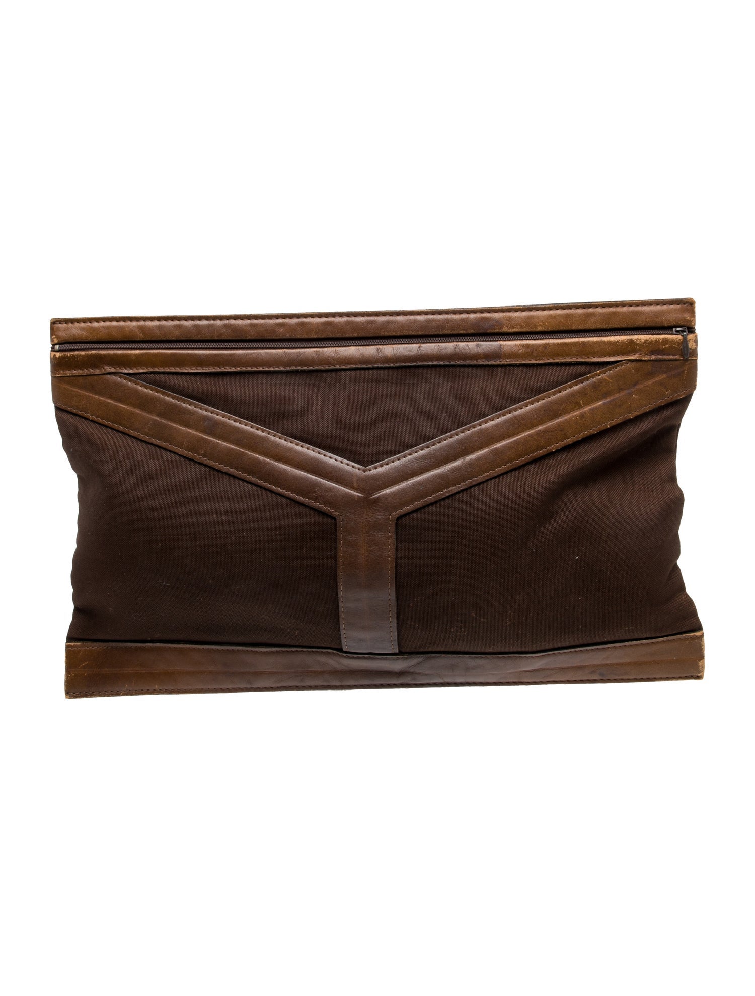 Yves Saint Laurent Canvas Clutch Vintage