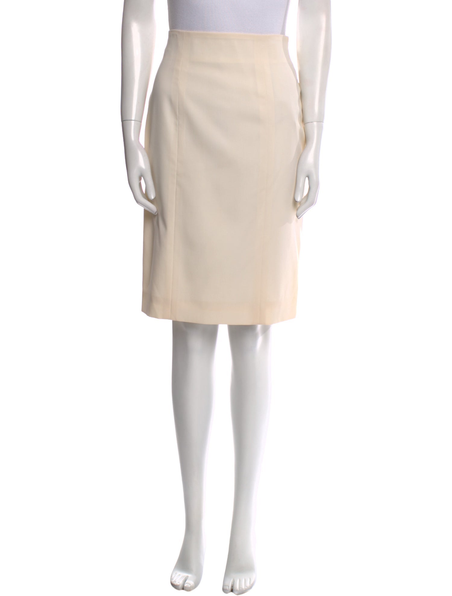 Yves Saint Laurent Wool Knee-Length Skirt