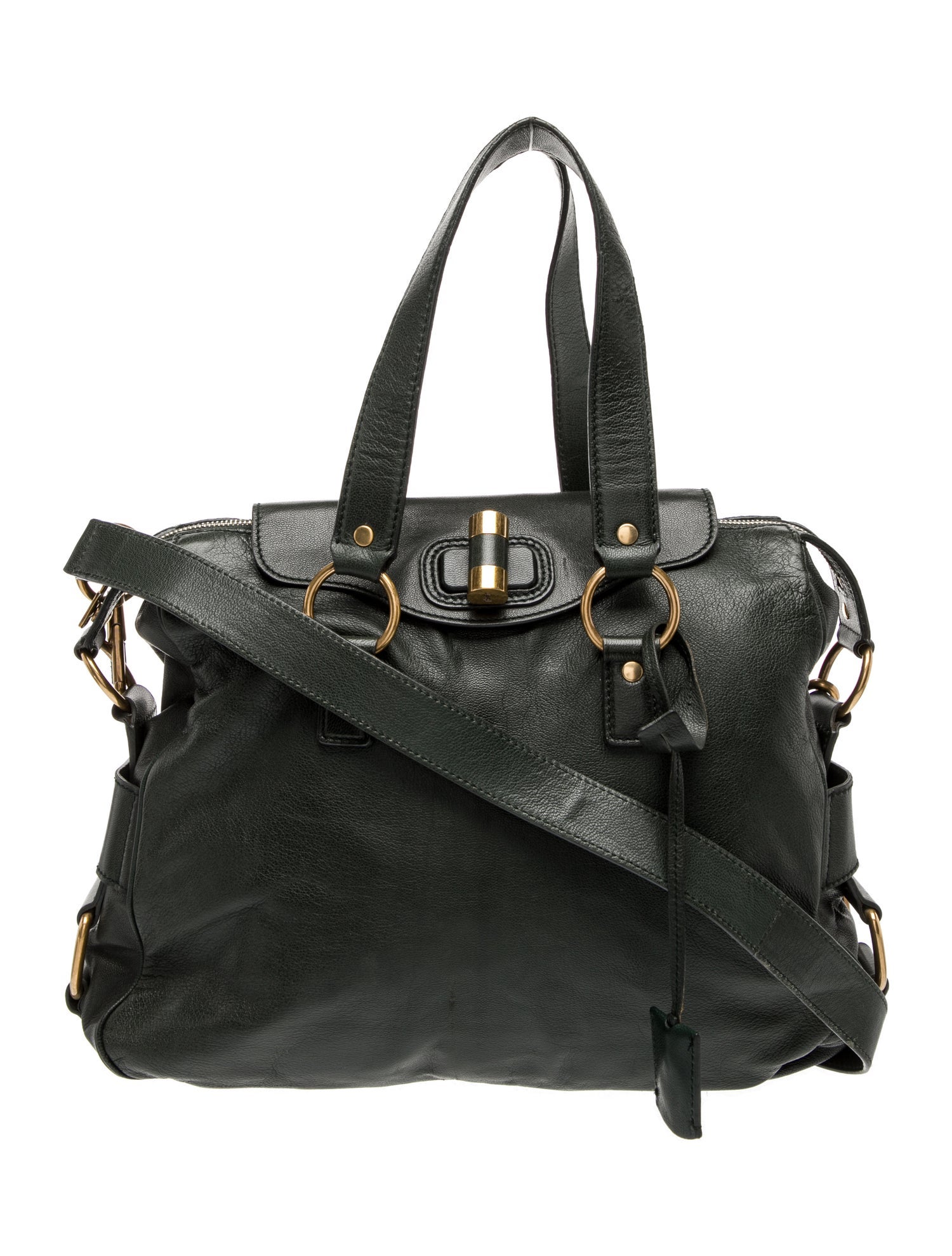 Yves Saint Laurent Leather Top Handle Bag