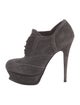 Yves Saint Laurent Suede Lace-Up Boots