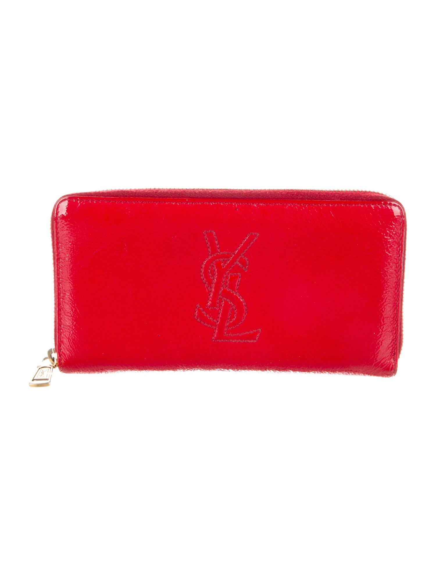 Yves Saint Laurent Patent Leather Continental Wallet