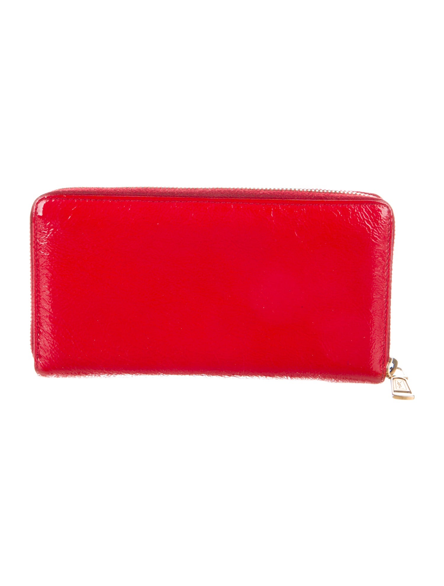 Yves Saint Laurent Patent Leather Continental Wallet
