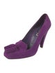 Yves Saint Laurent Suede Tassel Accents Pumps