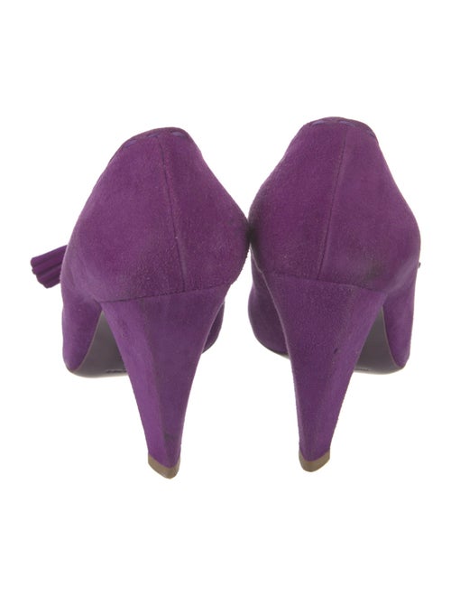 Yves Saint Laurent Suede Tassel Accents Pumps