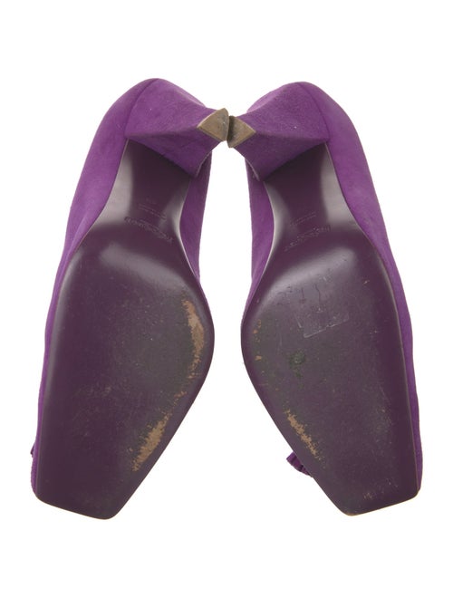 Yves Saint Laurent Suede Tassel Accents Pumps