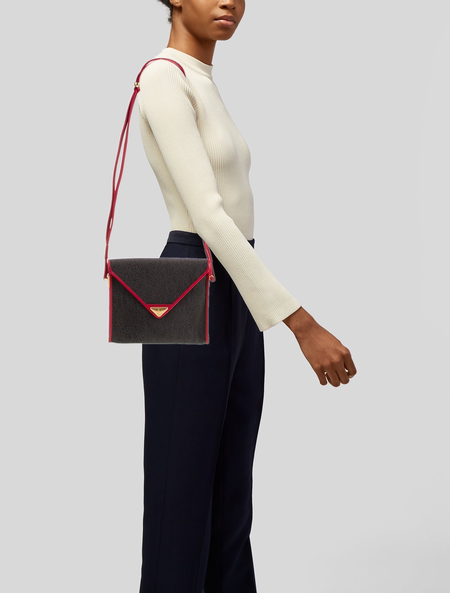 Yves Saint Laurent Leather Shoulder Bag Vintage