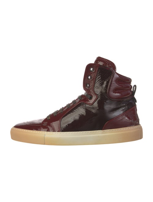 Yves Saint Laurent Patent Leather Printed Sneakers