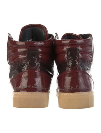 Yves Saint Laurent Patent Leather Printed Sneakers