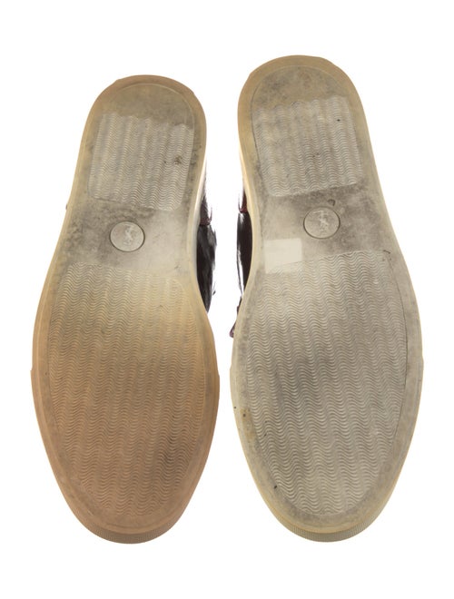 Yves Saint Laurent Patent Leather Printed Sneakers