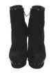 Yves Saint Laurent Suede Leather Trim Embellishment Boots