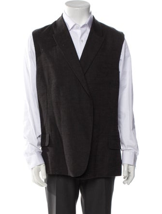 Yves Saint Laurent Late 2000's - Early 2010's Linen Vest