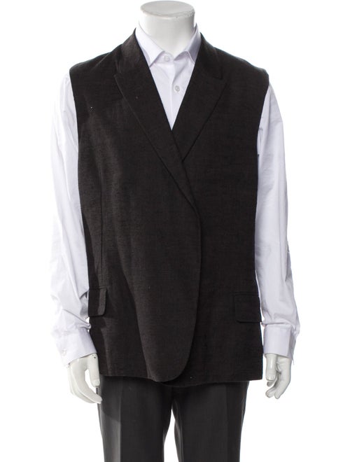 Yves Saint Laurent Late 2000's - Early 2010's Linen Vest