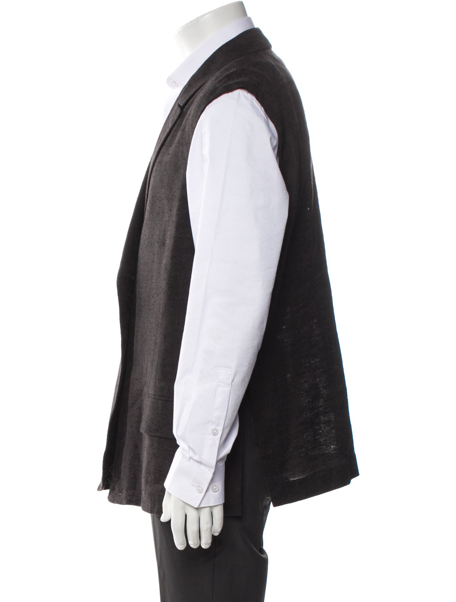 Yves Saint Laurent Late 2000's - Early 2010's Linen Vest