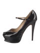 Yves Saint Laurent Patent Leather Animal Print Pumps