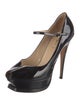 Yves Saint Laurent Patent Leather Animal Print Pumps