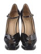 Yves Saint Laurent Patent Leather Animal Print Pumps