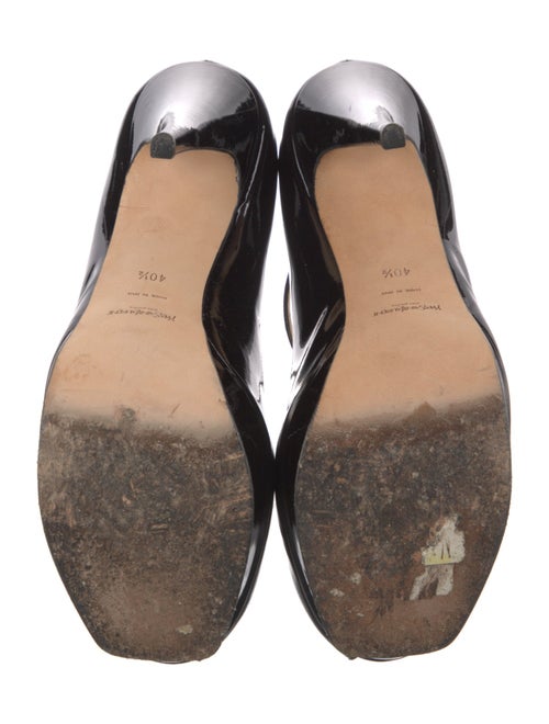 Yves Saint Laurent Patent Leather Animal Print Pumps