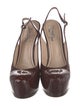 Yves Saint Laurent Patent Leather Slingback Pumps