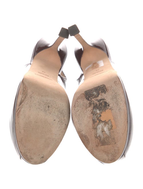 Yves Saint Laurent Patent Leather Slingback Pumps