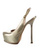 Yves Saint Laurent Leather Slingback Pumps
