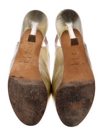 Yves Saint Laurent Leather Slingback Pumps