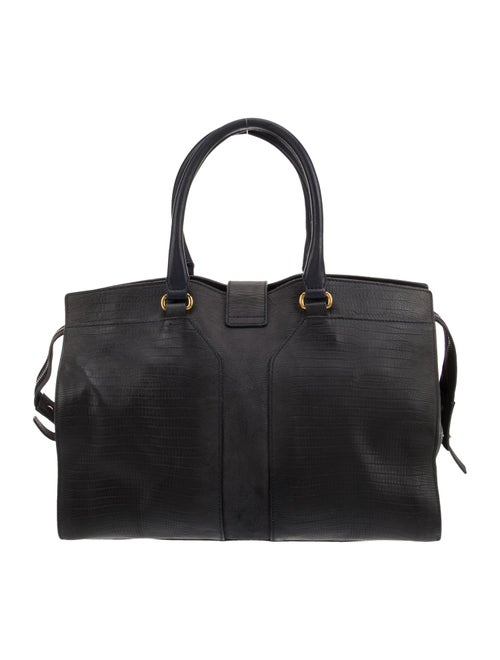 Yves Saint Laurent Embossed Leather Top Handle Bag