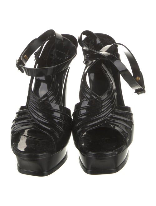 Yves Saint Laurent PVC Slingback Sandals