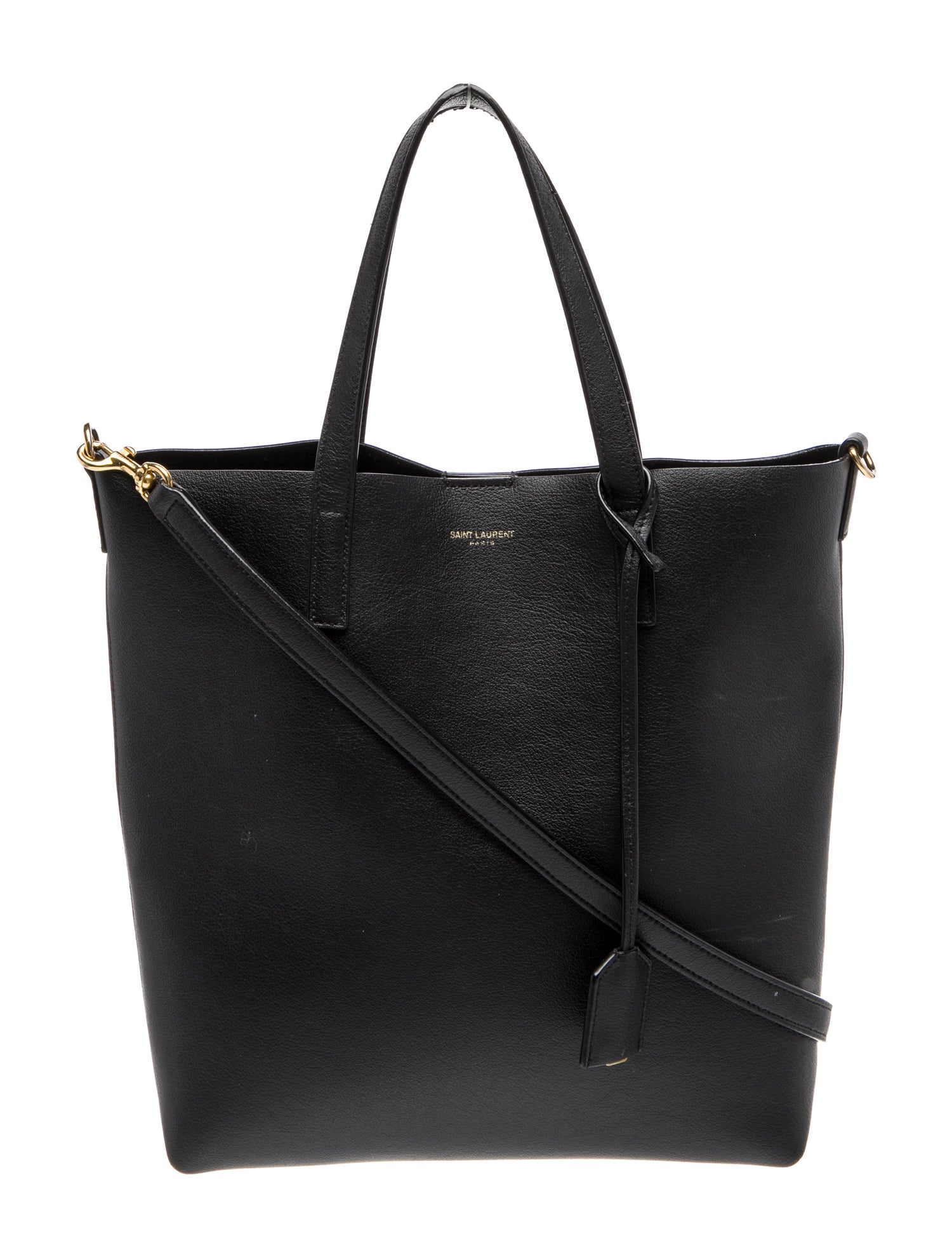 Saint Laurent Leather Bucket Bag North South