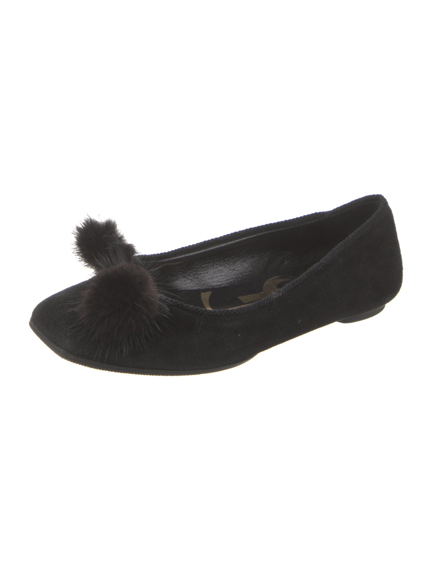 Yves Saint Laurent Suede Flats