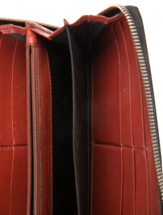 Yves Saint Laurent Rive Gauche Patent Leather Printed Wallet