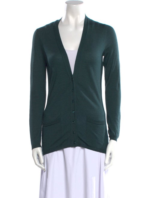 Yves Saint Laurent Virgin Wool V-Neck Sweater