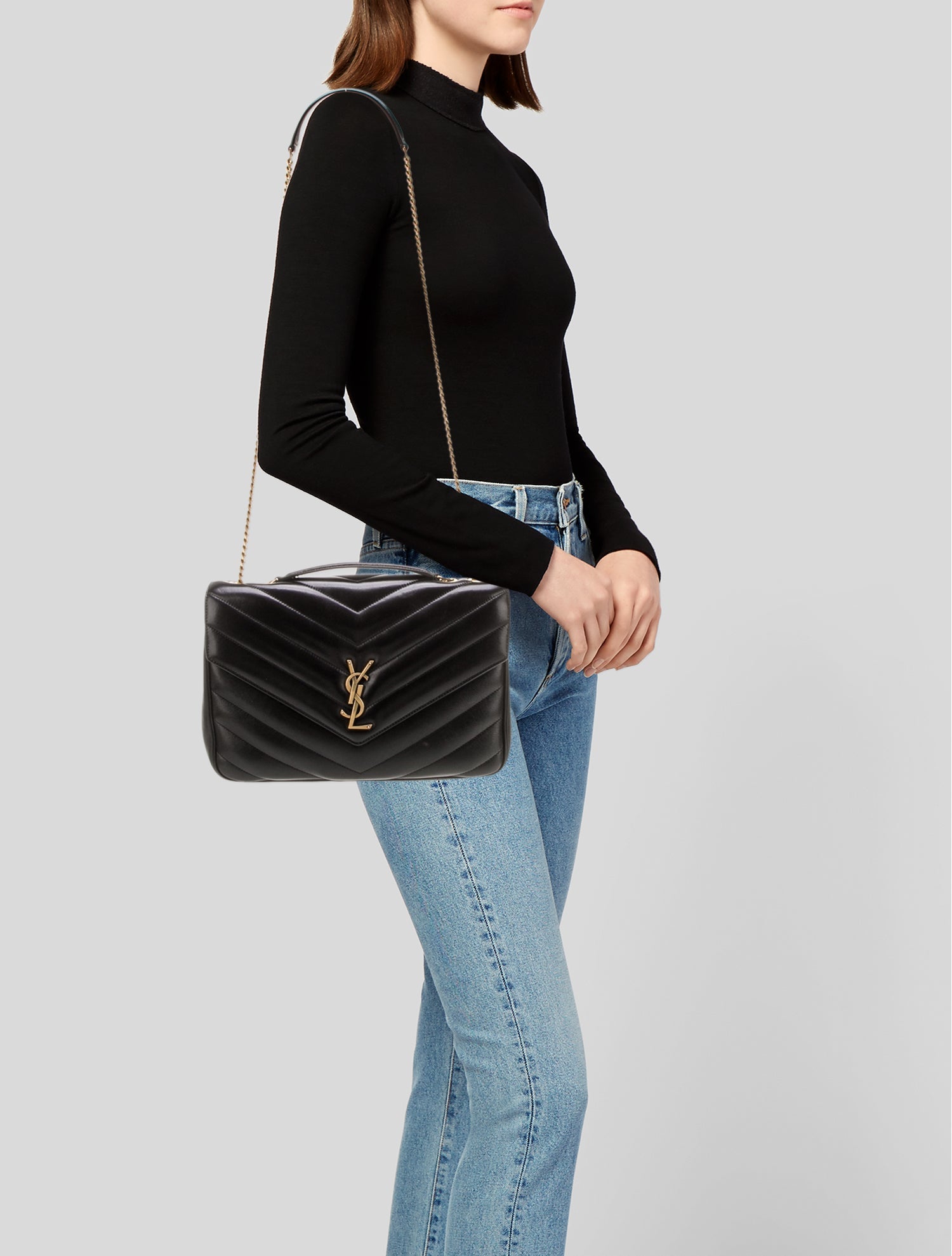 Saint Laurent Leather LouLou Large 2025