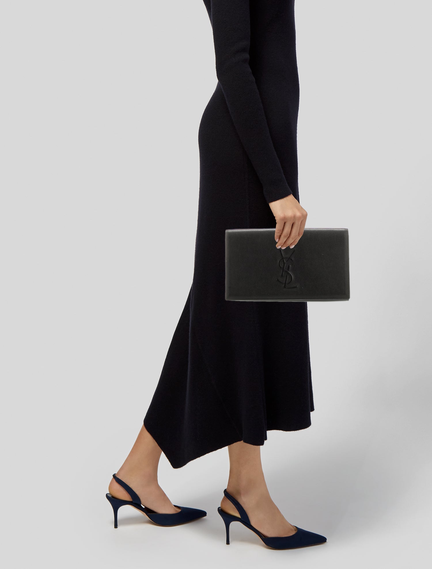 Yves Saint Laurent Leather Clutch