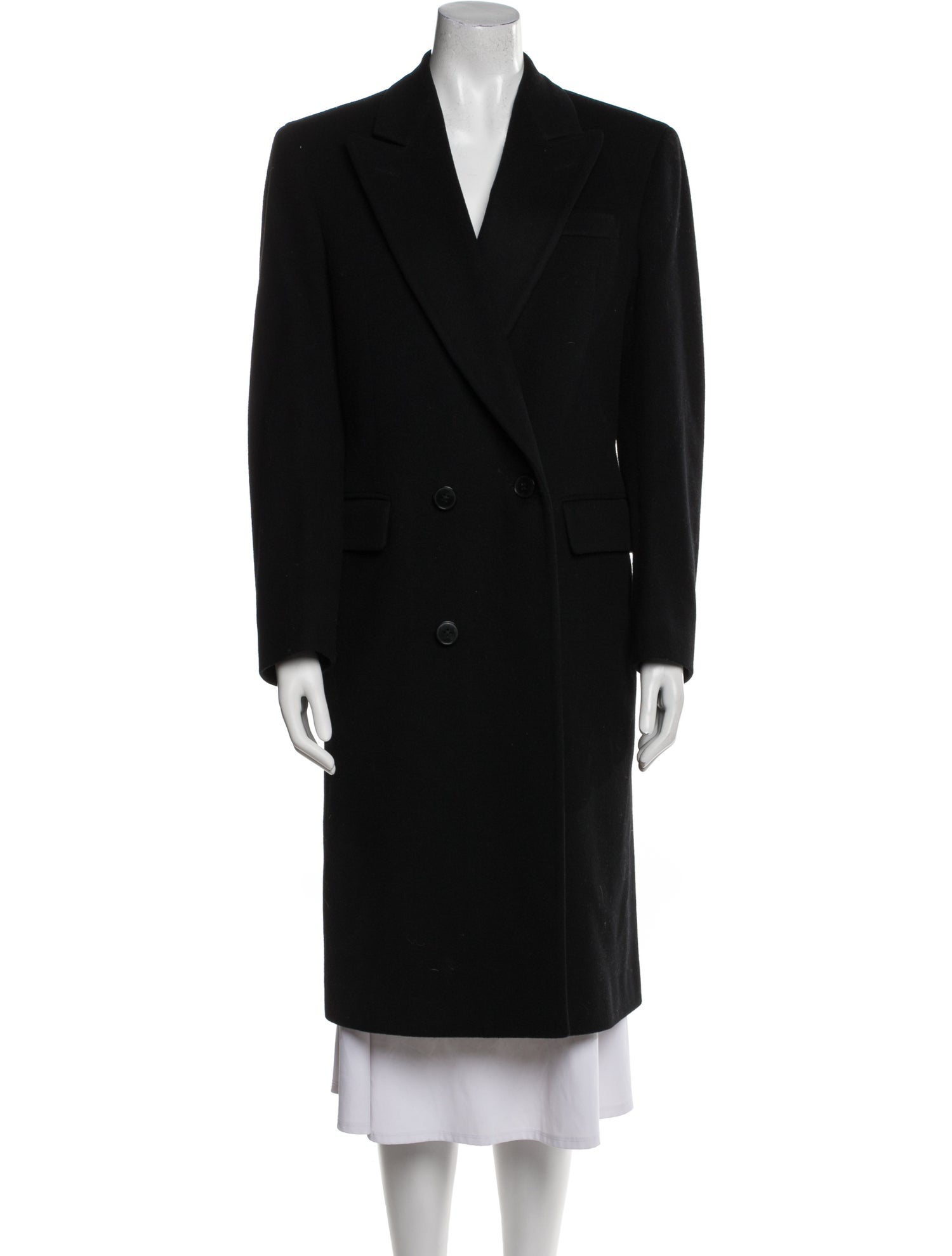 Yves Saint Laurent Wool Peacoat
