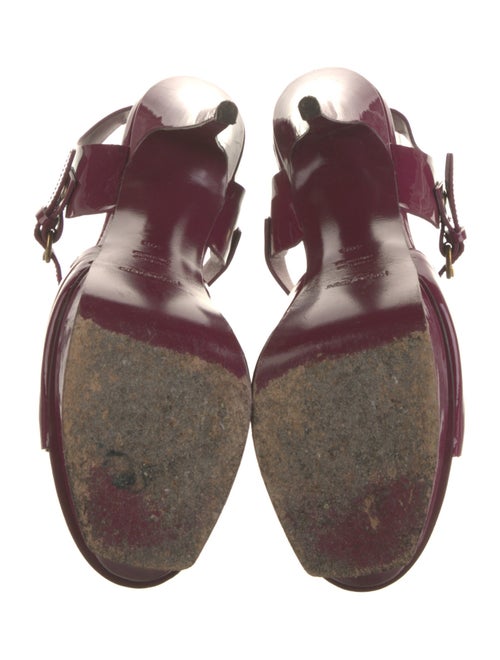 Yves Saint Laurent Patent Leather Slingback Sandals