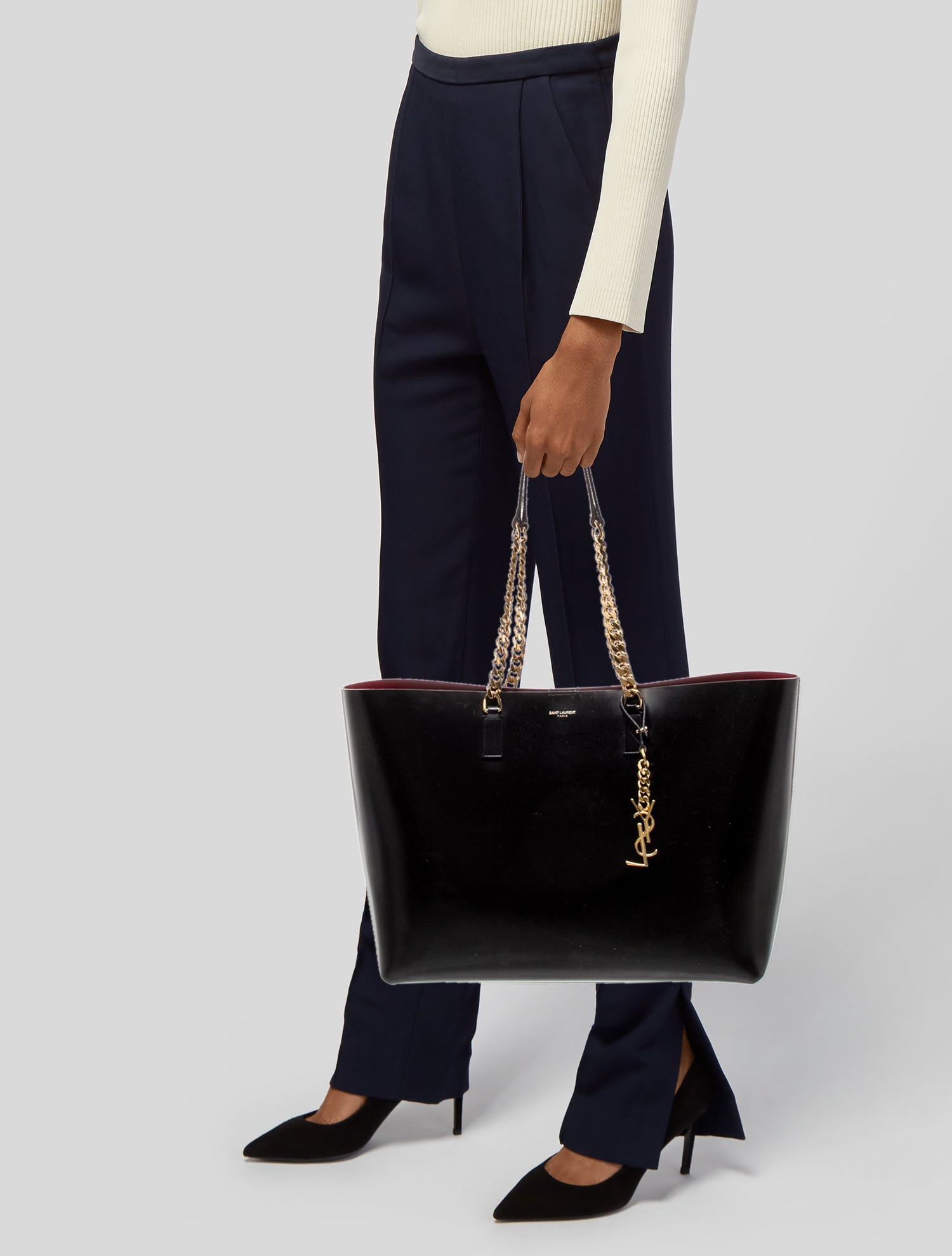 Saint Laurent Leather Bucket Bag