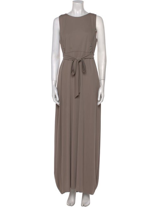 Yves Saint Laurent Crew Neck Long Dress