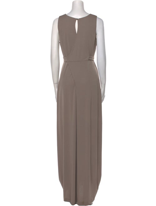 Yves Saint Laurent Crew Neck Long Dress