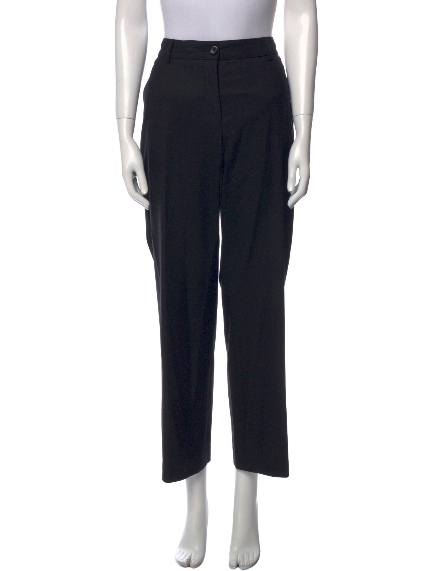 Yves Saint Laurent Virgin Wool Straight Leg Pants