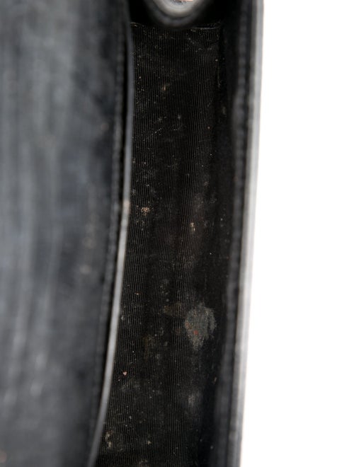 Saint Laurent Embossed Leather Envelope Medium