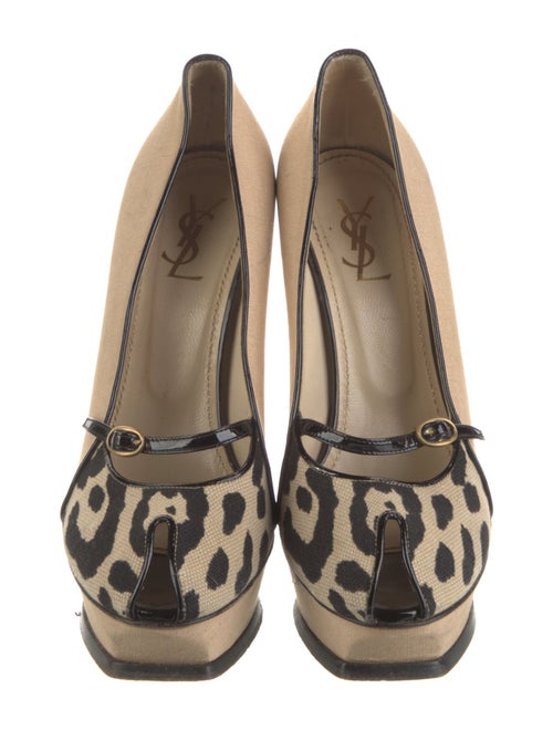 Yves Saint Laurent Canvas Printed Pumps