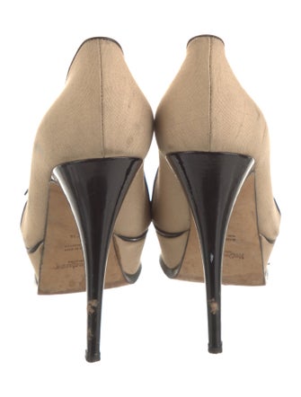 Yves Saint Laurent Canvas Printed Pumps