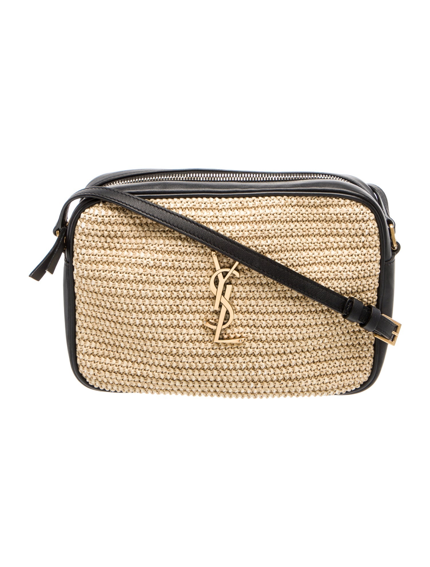 Saint Laurent Raffia Lou Camera Small