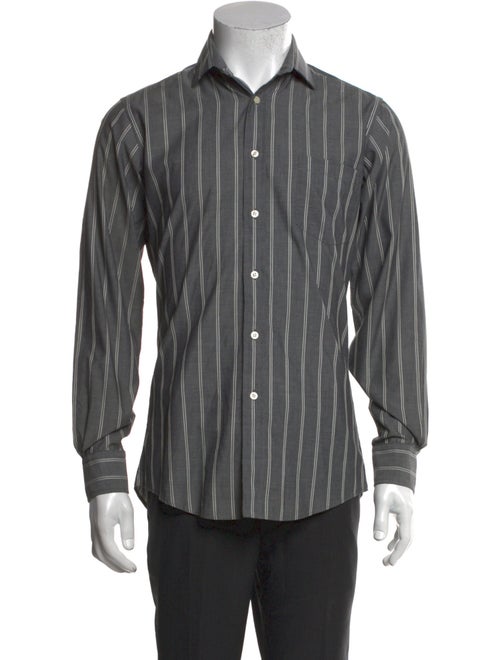 Yves Saint Laurent Striped Long Sleeve Shirt