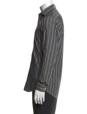 Yves Saint Laurent Striped Long Sleeve Shirt
