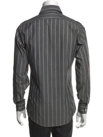 Yves Saint Laurent Striped Long Sleeve Shirt