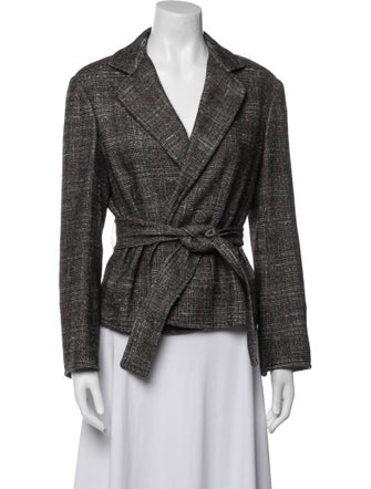 Yves Saint Laurent Silk Printed Blazer