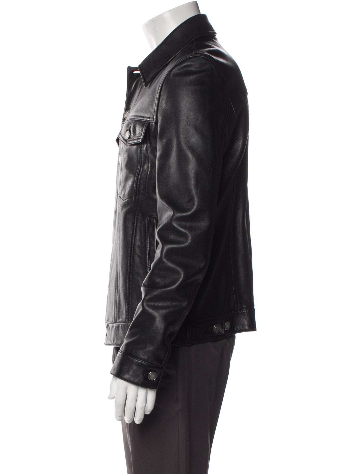 Yves Saint Laurent Lambskin Trucker Jacket