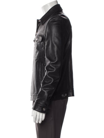 Yves Saint Laurent Lambskin Trucker Jacket